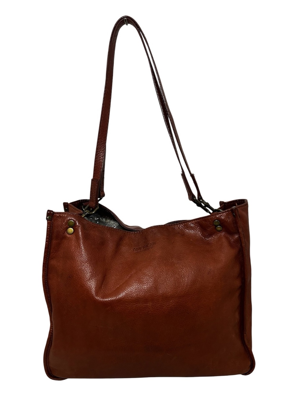 American Leather Co. Satchel Brown Leather shoulder Handbag